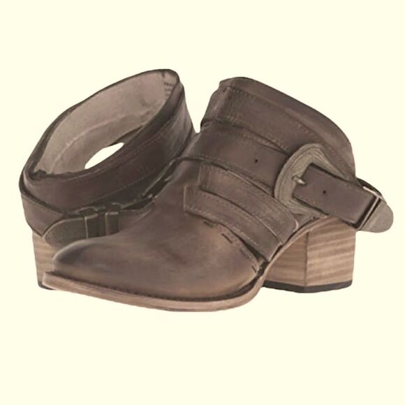 Freebird By Steven Lucky Mules Size 6 Brown - Picture 4 of 13
